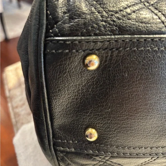 Marc Jacobs Black Quilted Shoulder Bag with matching wallet - Picture 7 of 13